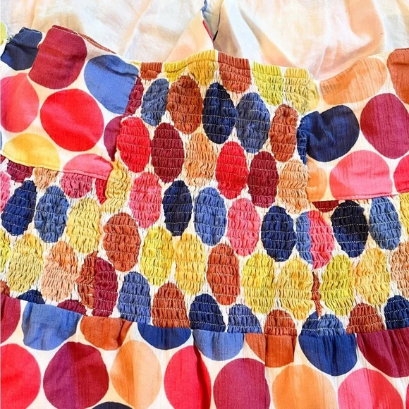 Anthropologie Maeve Halter Coaster Polka Dot Cotton Sun Dress Size 8 Petite - Picture 9 of 11